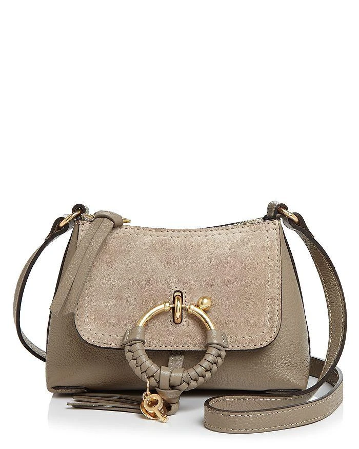 商品See by Chloé|Joan Mini Leather & Suede Hobo,价格¥2859,第1张图片