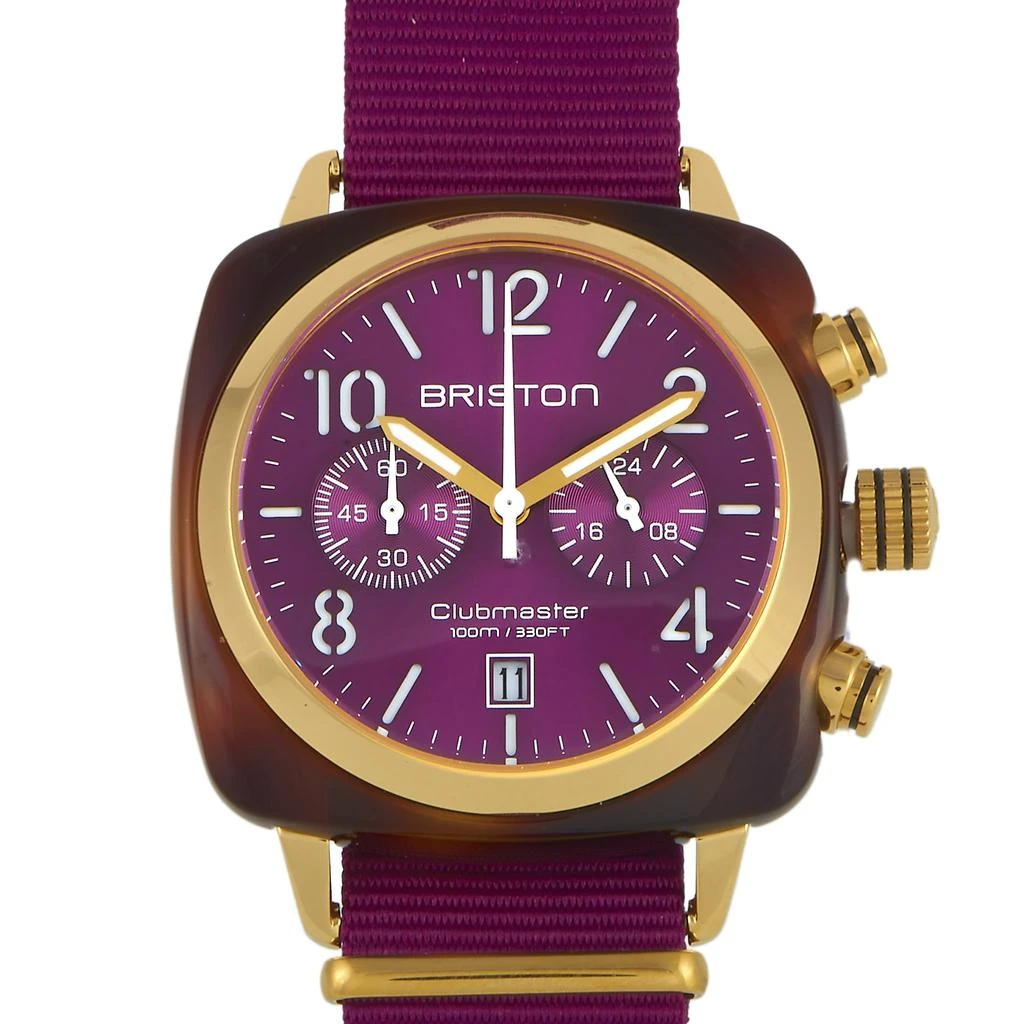 商品Briston|Briston Clubmaster Classic Acetate Gold Watch 19140.PYA.T.32.NC,价格¥1112,第1张图片