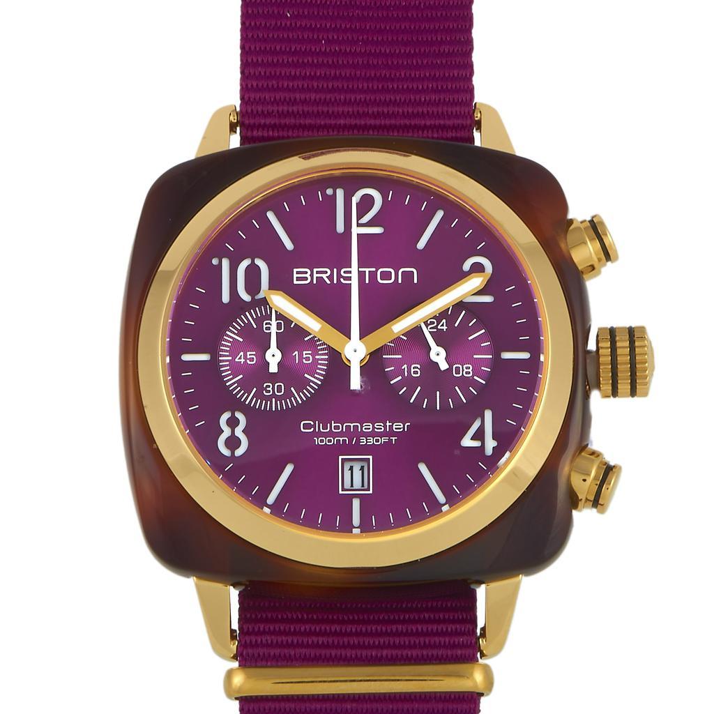 商品Briston|Briston Clubmaster Classic Acetate Gold Watch 19140.PYA.T.32.NC,价格¥1016,第1张图片