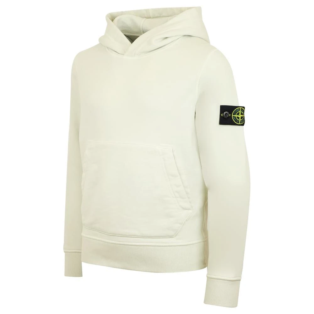 商品Stone Island Junior|Cream Compass Patch Hoodie,价格¥1390,第2张图片详细描述