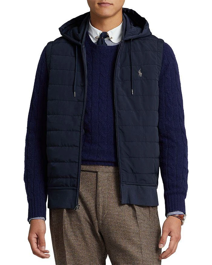 商品Ralph Lauren|Hooded Mixed Media Vest ,价格¥533,第1张图片