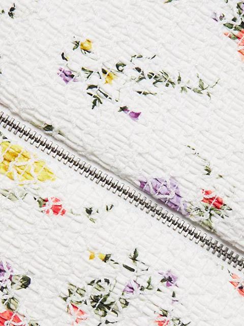 Audie Floral Puff-Sleeve Corset Top商品第7张图片规格展示