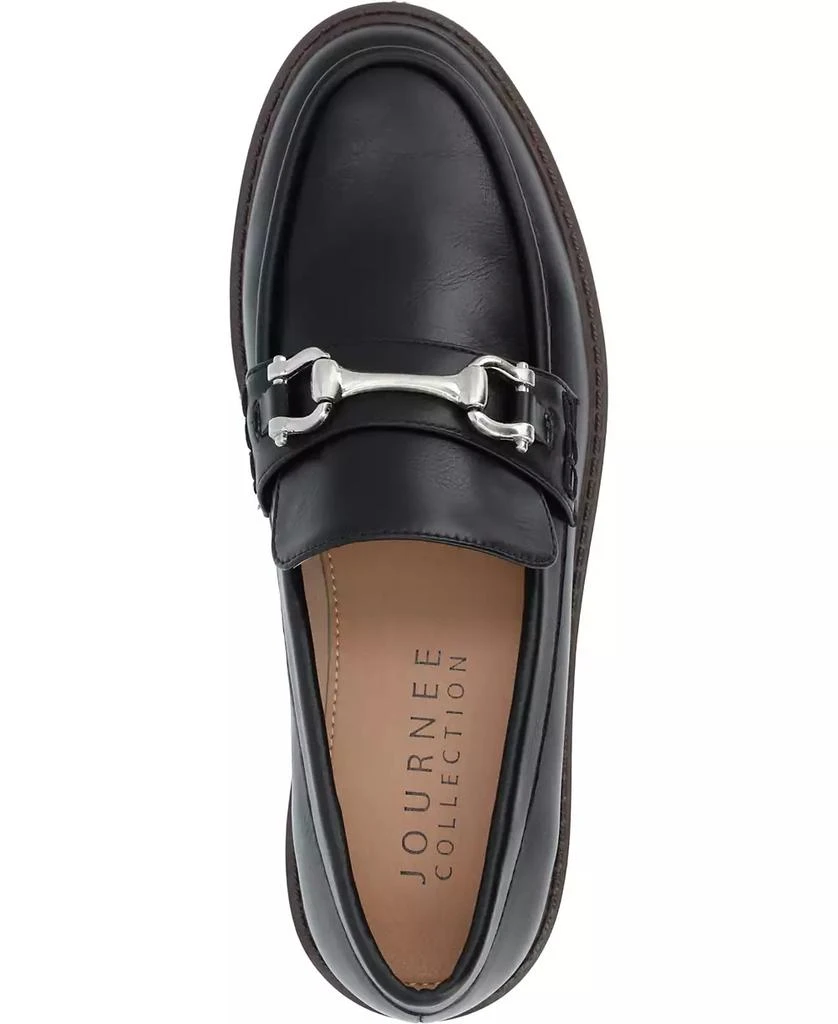 商品Journee Collection|Women's Jessamey Lug Sole Round Toe Loafers,价格¥413,第4张图片详细描述