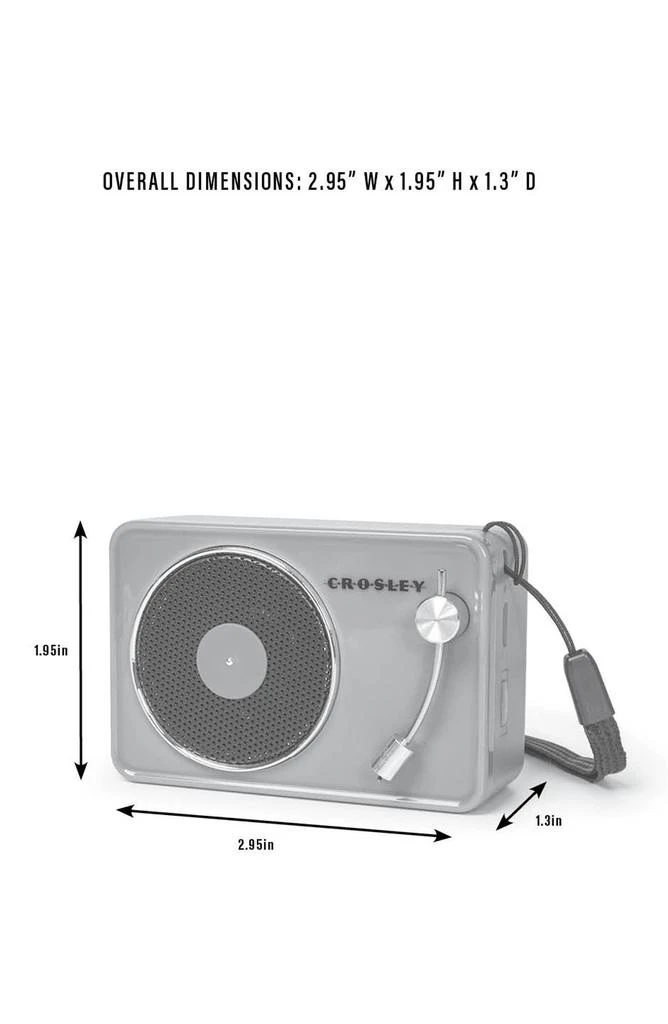 商品Crosley|Mini Record Player Portable Bluetooth® Speaker,价格¥203,第4张图片详细描述