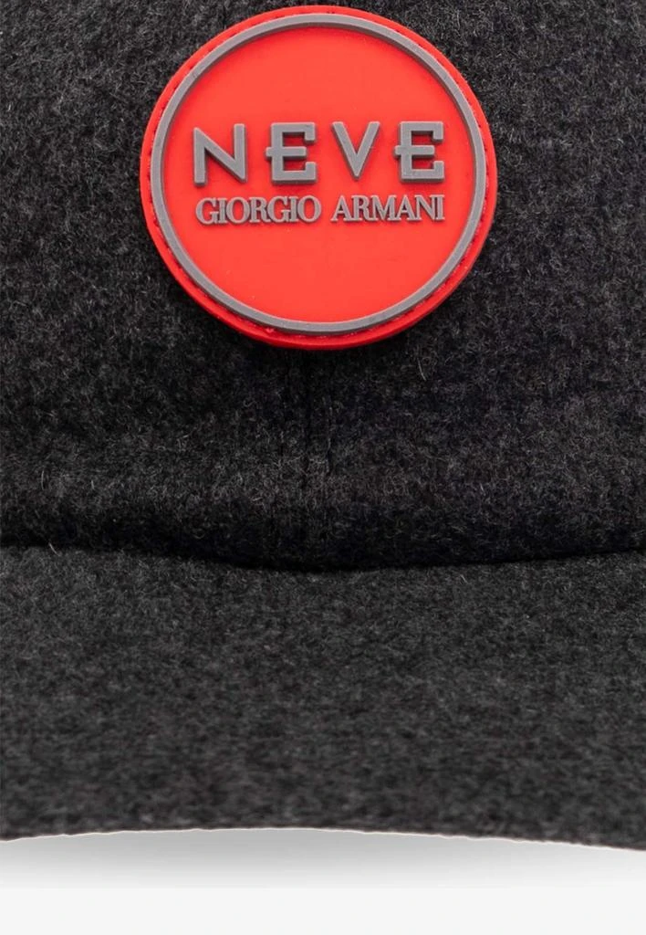 商品Giorgio Armani|Logo Patch Cashmere-Blend Baseball Cap,价格¥3039,第3张图片详细描述