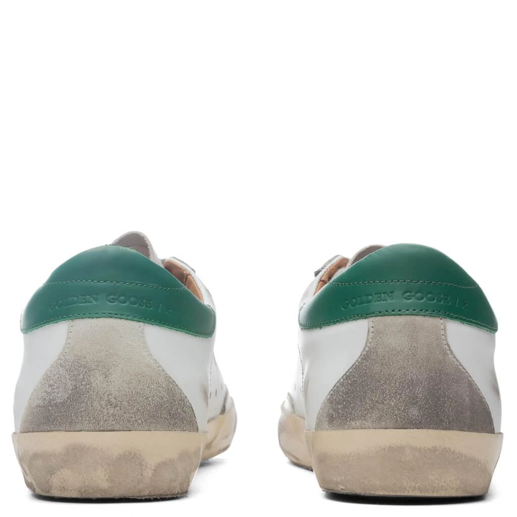 商品Golden Goose|Super-Star Sneakers - White/Ice/Green,价格¥2877,第4张图片详细描述