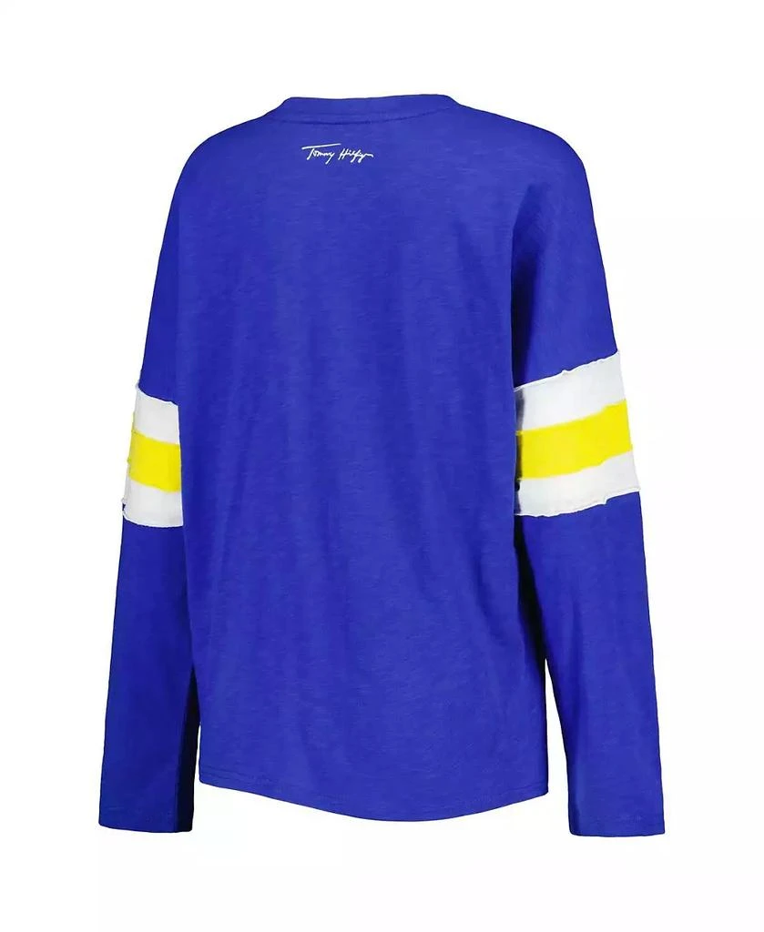 商品Tommy Hilfiger|Women's Royal Los Angeles Rams Justine Long Sleeve Tunic T-shirt,价格¥579,第3张图片详细描述