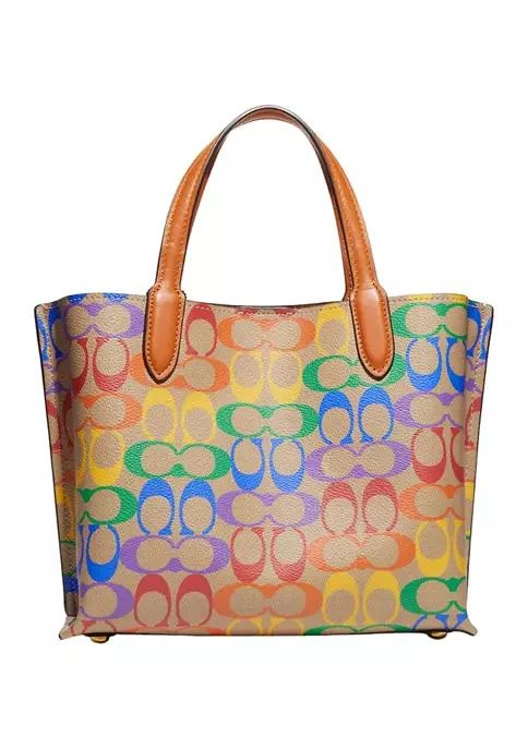 商品Coach|Pride Coated Canvas Signature Willow Tote 24,价格¥2447,第3张图片详细描述