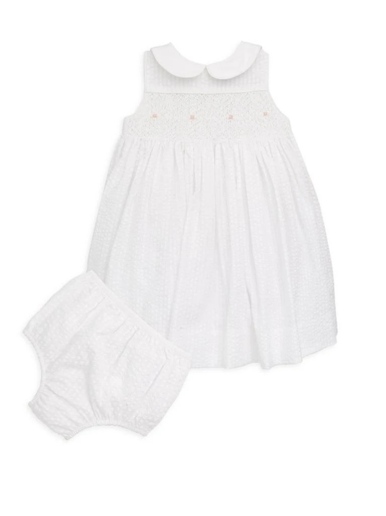 商品Ralph Lauren|Baby Girl's Smocked Seersucker Dress,价格¥349,第1张图片