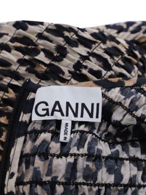 商品[二手商品] Ganni|Ganni Leopard Print Smocked Peplum Top In Animal Print Cotton,价格¥826,第2张图片详细描述