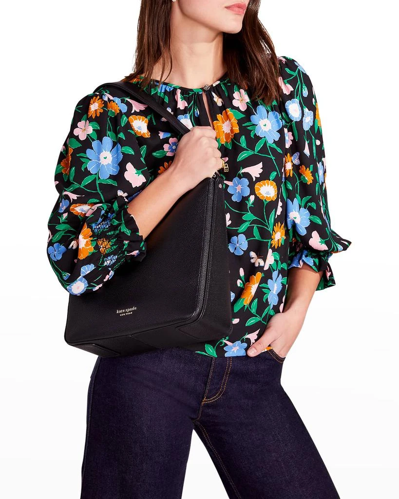 商品Kate Spade|large pebbled leather hobo bag,价格¥2718,第2张图片详细描述