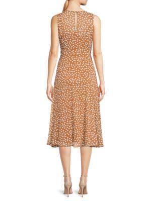 商品Calvin Klein|Polka Dot Wrap Dress,价格¥284,第4张图片详细描述