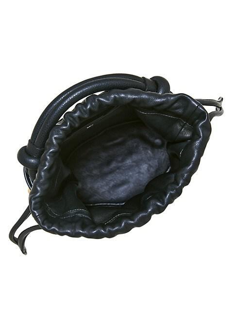 商品Salvatore Ferragamo|Cage Leather Bucket Bag,价格¥19022,第4张图片详细描述