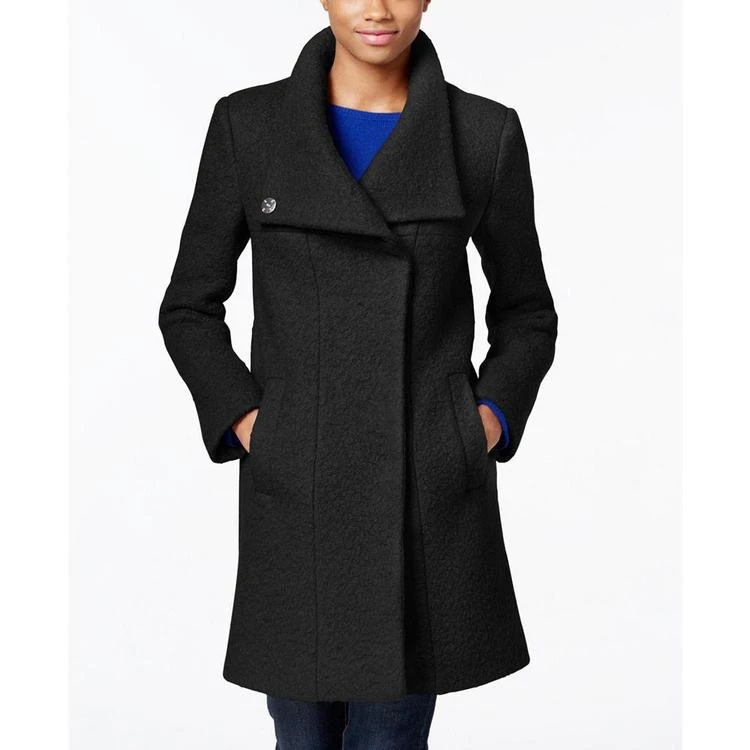 商品Kenneth Cole|Stand Collar Wool-Blend Walker Coat,价格¥973,第1张图片