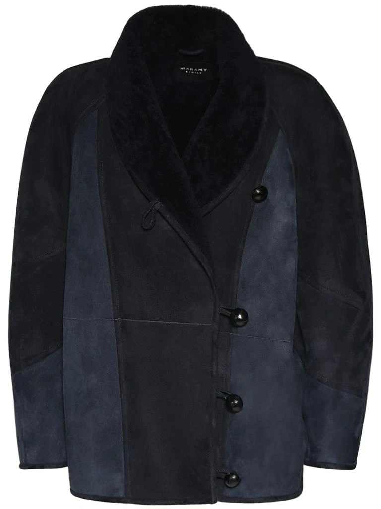 商品MARANT ETOILE|Abeni Lambfur Leather Jacket,价格¥8662,第1张图片