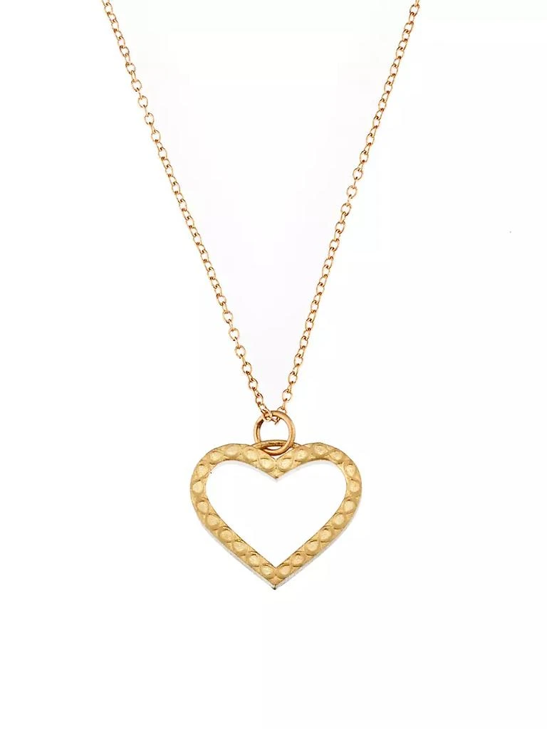 商品Elizabeth Moore|Infinity 14K Yellow Gold Heart Pendant Necklace,价格¥5611,第1张图片