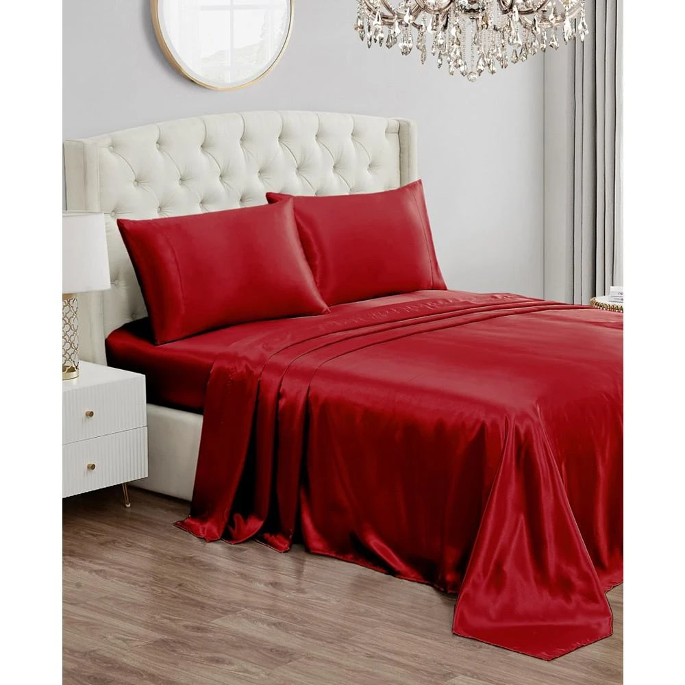 商品Juicy Couture|Satin 4 Piece Sheet Set, Queen,价格¥535,第1张图片