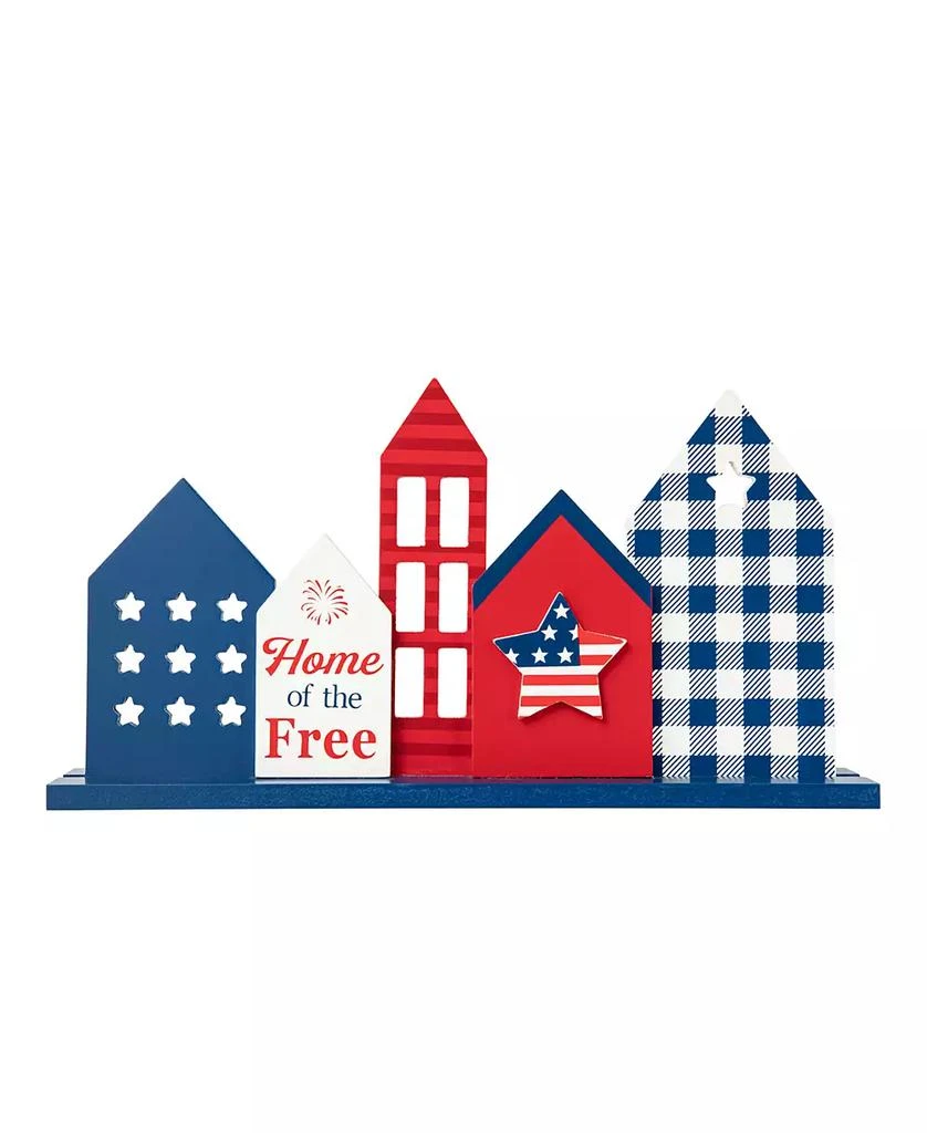 商品Glitzhome|16" L Wooden Patriotic, Americana House Table Decor,价格¥201,第2张图片详细描述