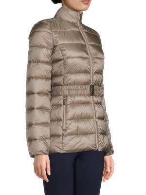 商品Michael Kors|Faux Fur Trim Belted Puffer Jacket,价格¥662,第5张图片详细描述
