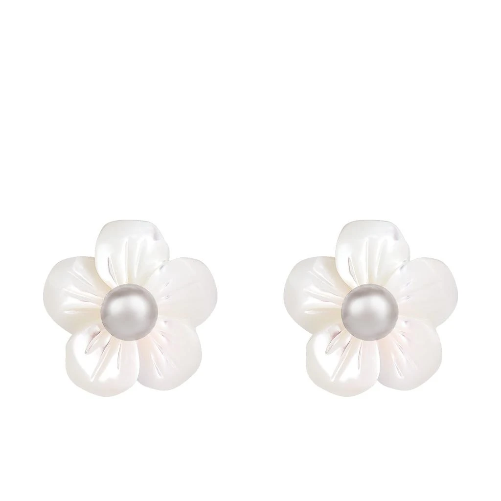 商品Splendid Pearls|14k Yellow Gold 3-4mm Pearl Earrings,价格¥332,第3张图片详细描述