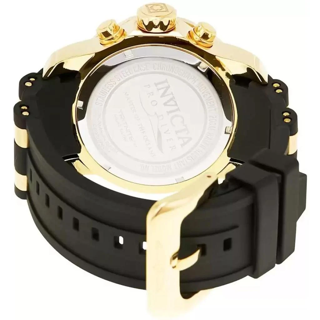 商品Invicta|Invicta Men's Chronograph Watch - Pro Diver Steel & Polyurethane Strap Champagne Dial,价格¥693,第4张图片详细描述