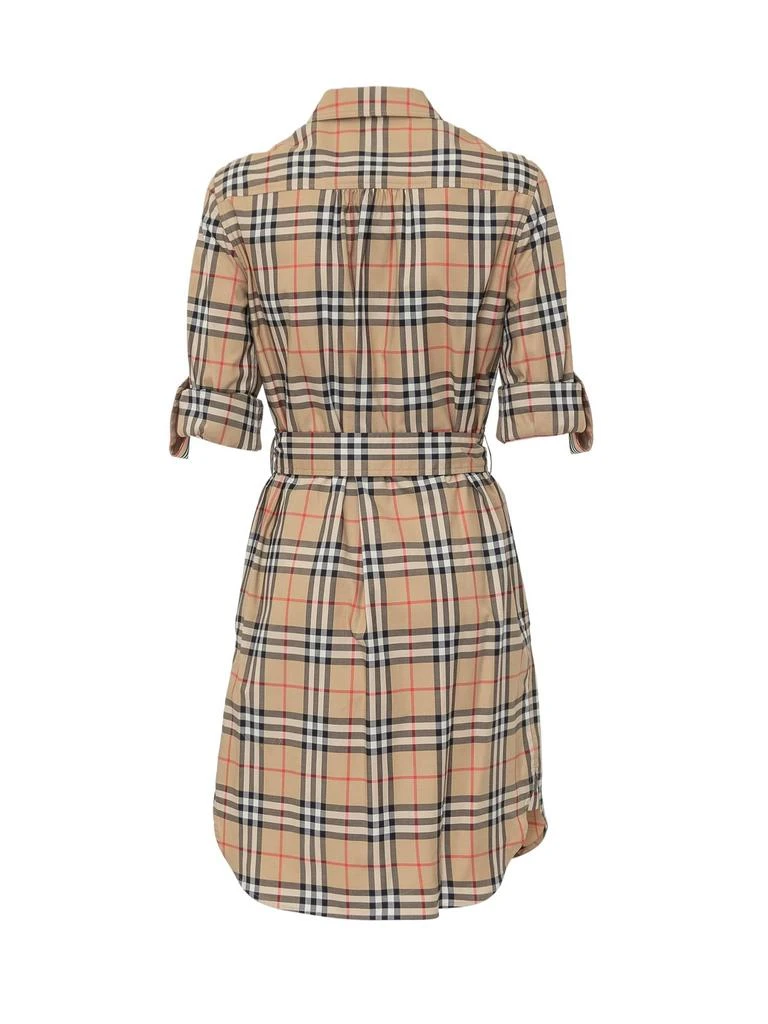 商品Burberry|Burberry Checked Tie-Waist Shirt Dress,价格¥3985,第2张图片详细描述