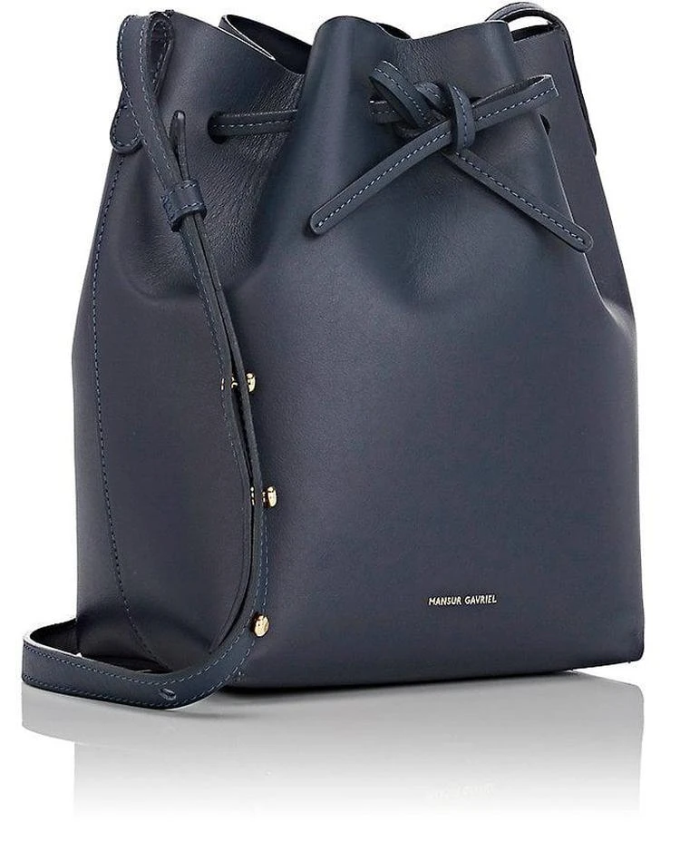 商品Mansur Gavriel|Mini Bucket Bag 藏蓝Mini包,价格¥4537,第3张图片详细描述