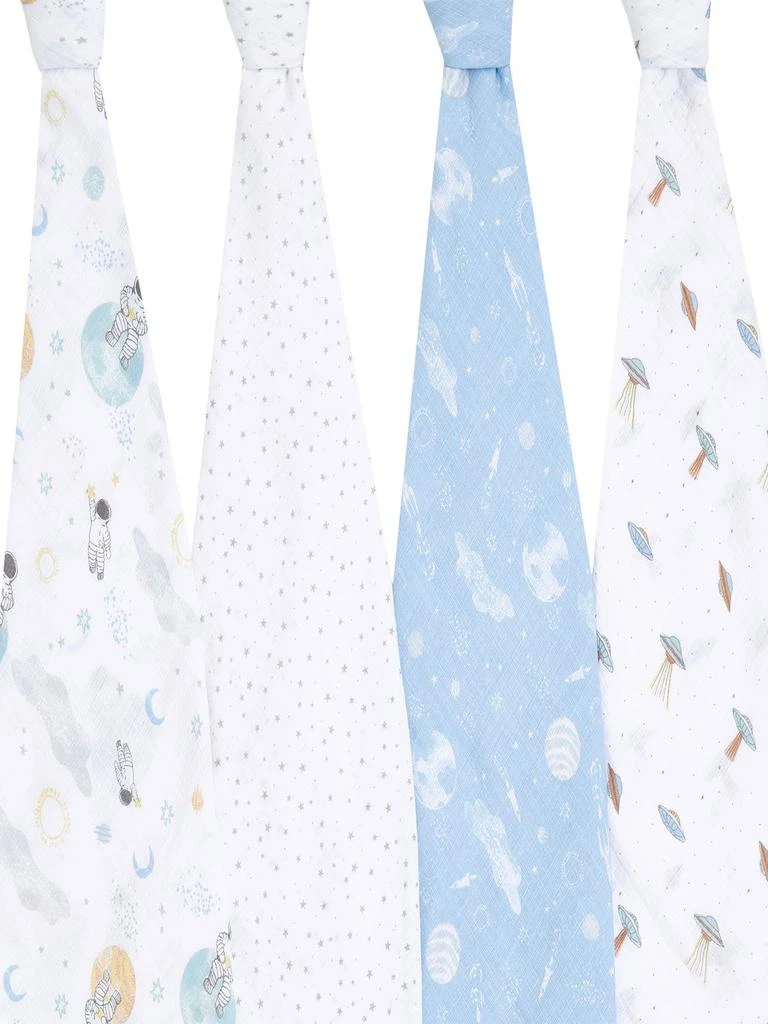 商品aden + anais|Set Of 4 Printed Cotton Muslin Swaddles,价格¥208,第2张图片详细描述