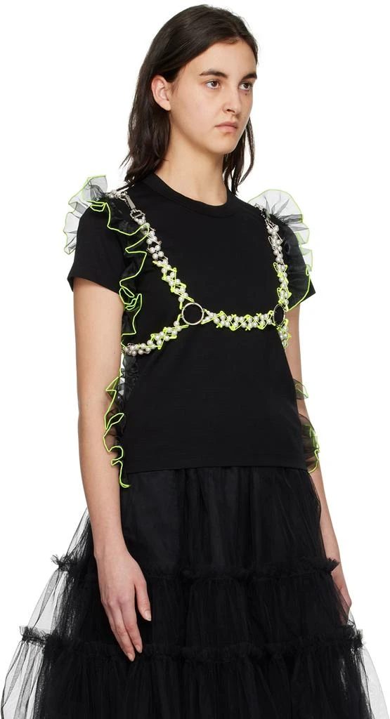 商品Noir Kei Ninomiya|Silver & Green Pin & Pearl Harness,价格¥2646,第2张图片详细描述