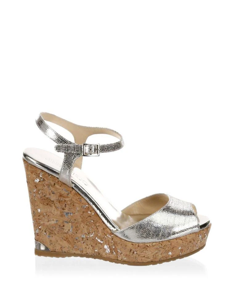 商品Jimmy Choo|Perla Wedge Sandals,价格¥1574,第5张图片详细描述