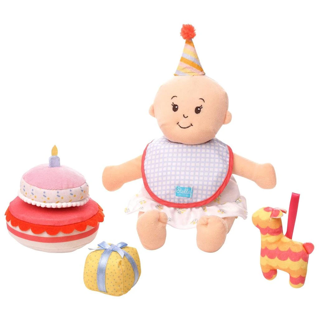 商品Manhattan Toy|Manhattan Toy Stella Collection Birthday Party 6 Piece Baby Doll Birthday Party Playset for 12" and 15" Stella Dolls,价格¥170,第1张图片