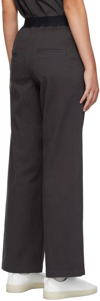 商品Essentials|Black Twill Relaxed Lounge Pants,价格¥498,第3张图片详细描述