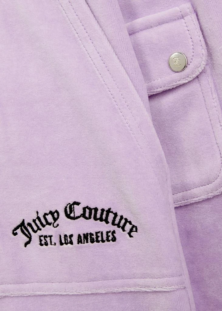 商品Juicy Couture|Del Ray logo-embroidered velour sweatpants,价格¥628,第5张图片详细描述