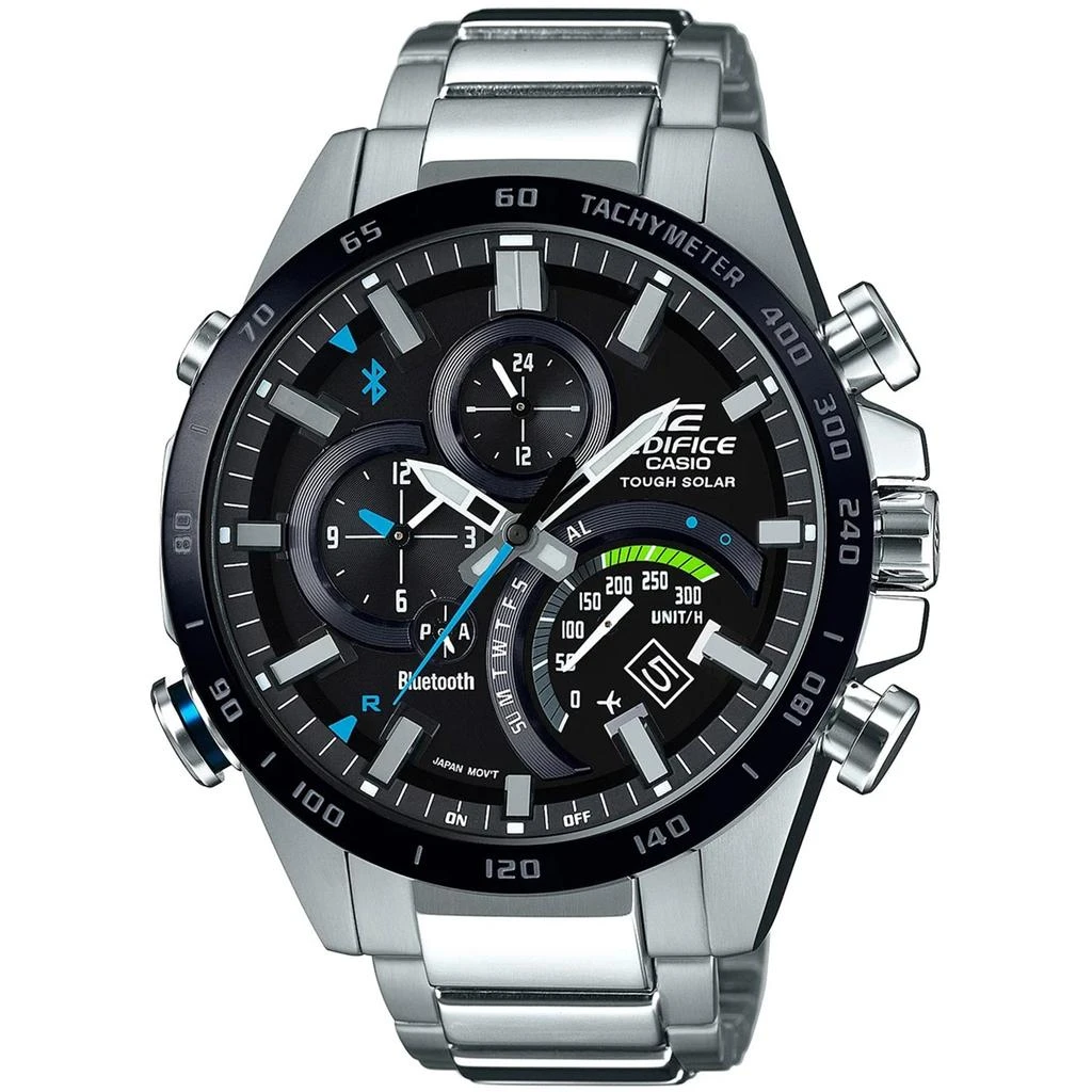 商品Casio|Casio Men's Edifice Black Dial Watch,价格¥1644,第1张图片