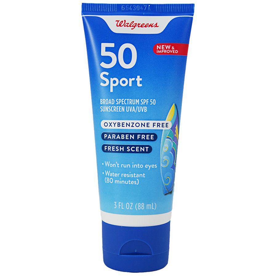 商品Walgreens|Sunscreen Sport 50 Lotion,价格¥23,第1张图片