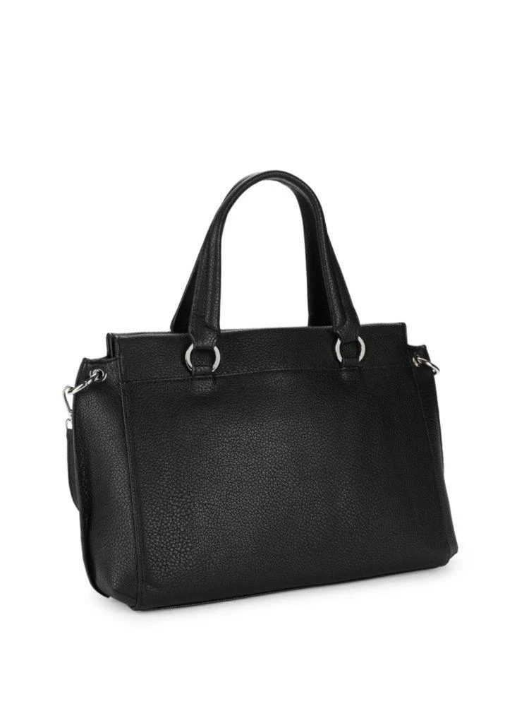 商品Moschino|Top Zip Leather Satchel,价格¥1337,第4张图片详细描述