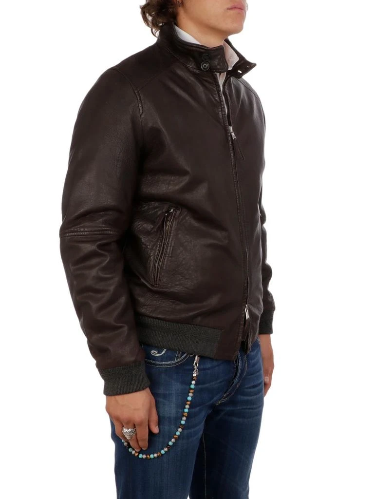 商品THE JACK LEATHERS|The jack leathers men's brown leather outerwear jacket,价格¥4434,第2张图片详细描述