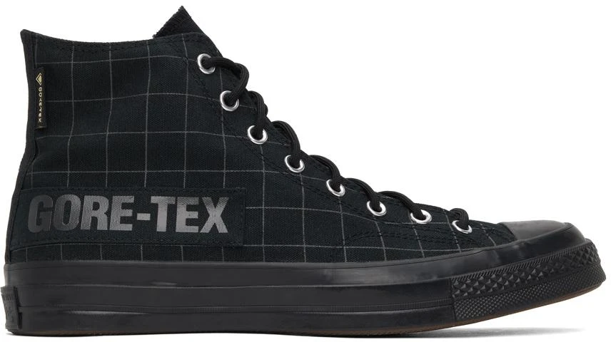 商品Converse|Black Gore-Tex Check Chuck 70 Hi Sneakers,价格¥423,第1张图片