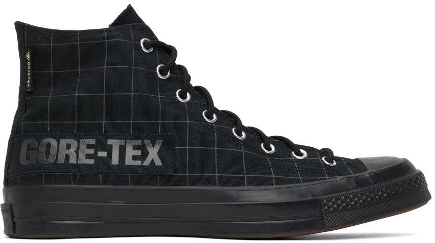 商品Converse|Black Gore-Tex Check Chuck 70 Hi Sneakers,价格¥865,第1张图片