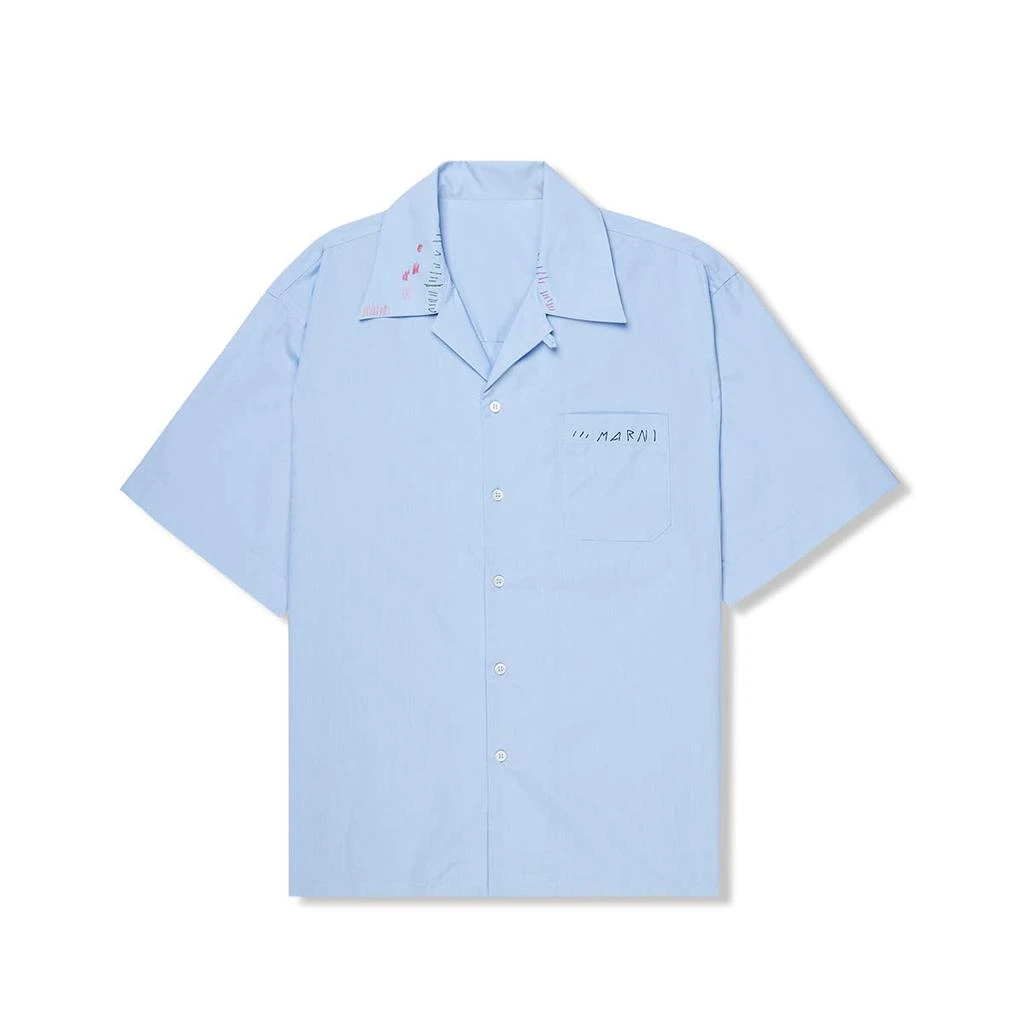 商品Marni|Organic Yarn-Dyed Cotton Poplin Bowling Shirt,价格¥1881,第1张图片