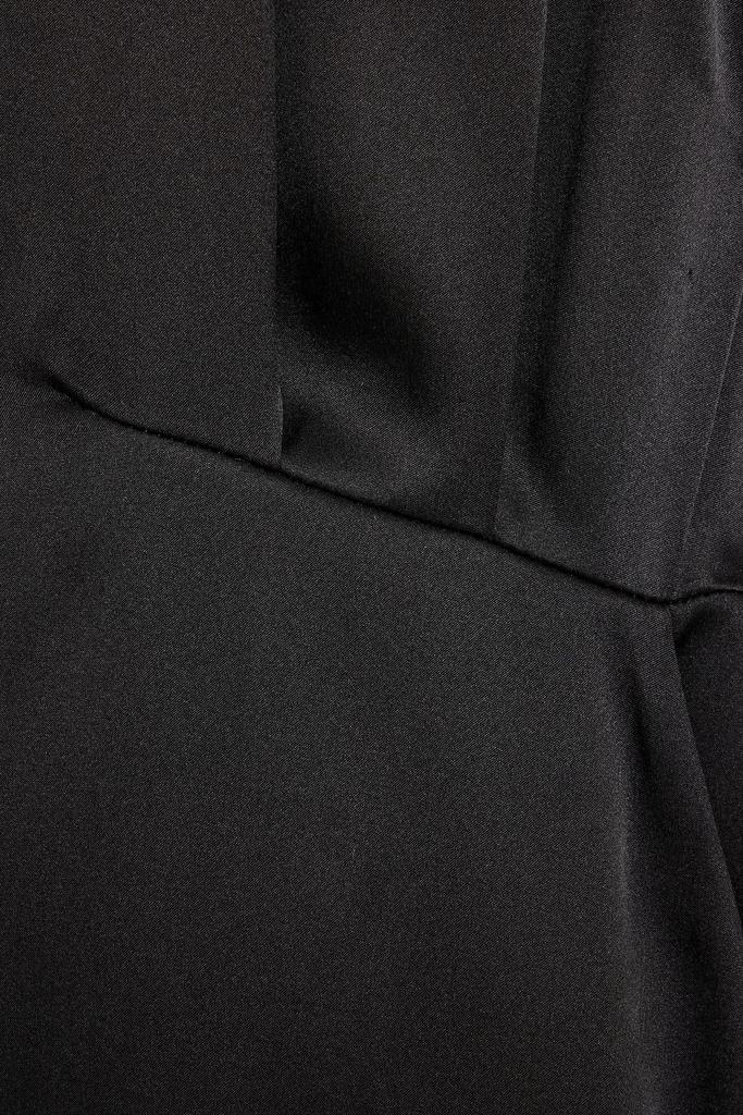 Claudette pleated silk-satin mini shirt dress商品第1张图片规格展示