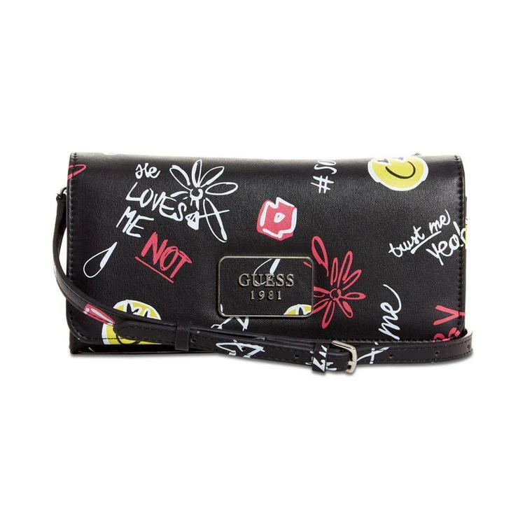 商品GUESS|Cool School Crossbody Wallet-on-a-String,价格¥245,第1张图片