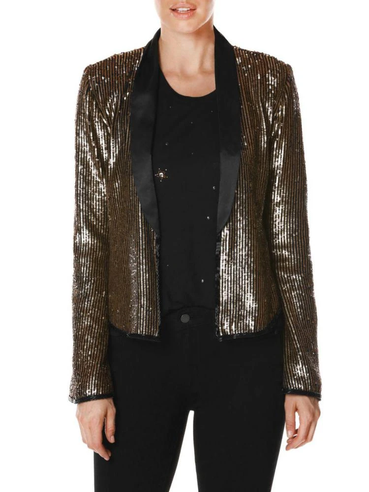 商品Paige|Rosie HW x PAIGEKate Sequin Stripe Jacket,价格¥2146,第1张图片