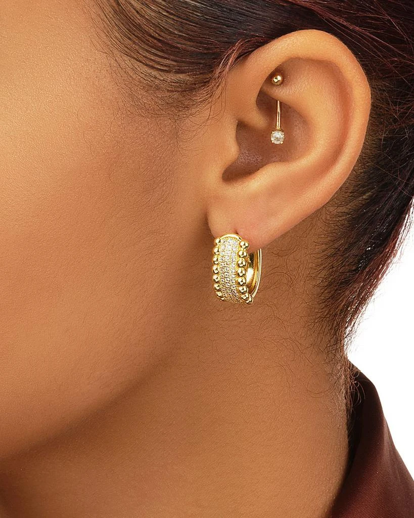 Ellerie Pavé Hoop Earrings in 14K Gold Plated 商品