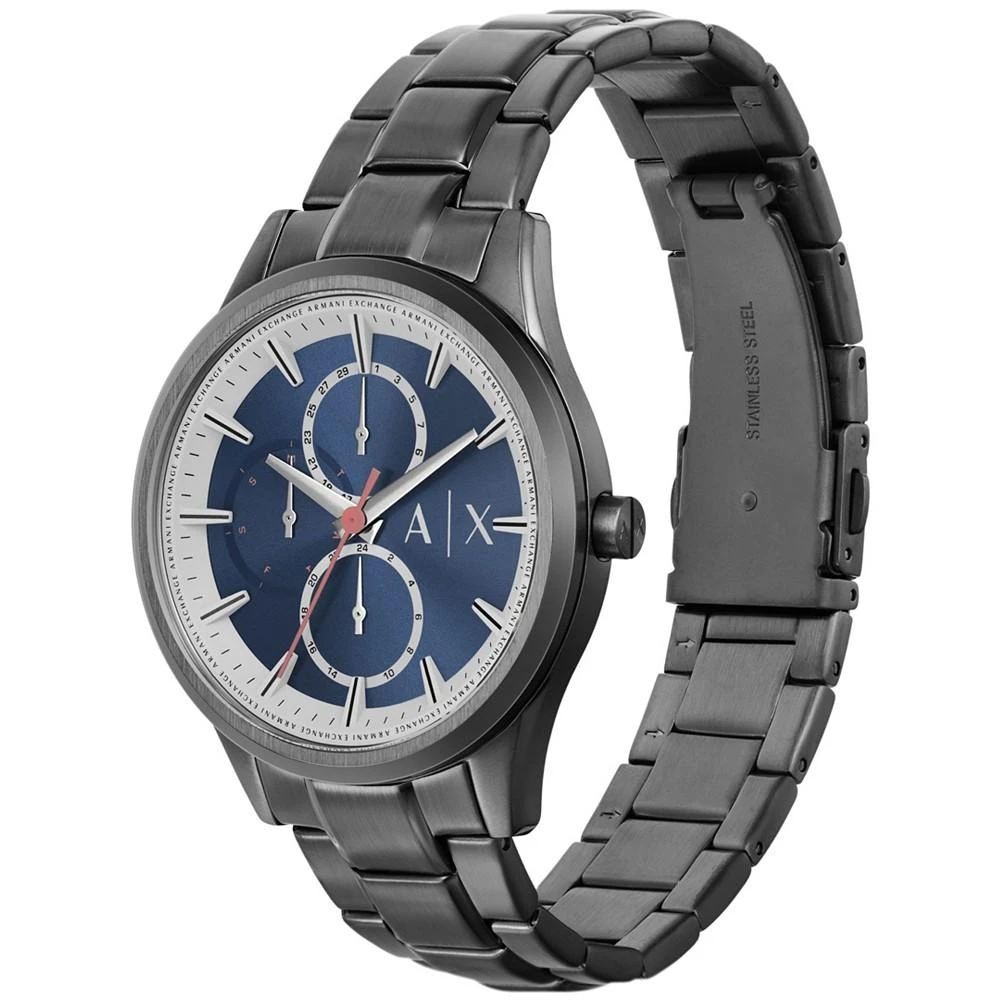 商品Armani Exchange|Men's Quartz Multifunction Gunmetal Stainless Steel Watch 42mm,价格¥1065,第4张图片详细描述