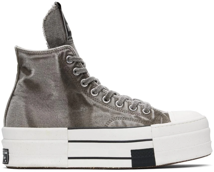 商品Rick Owens|Gray Converse Edition DBL Drkstar Sneakers,价格¥1314,第1张图片