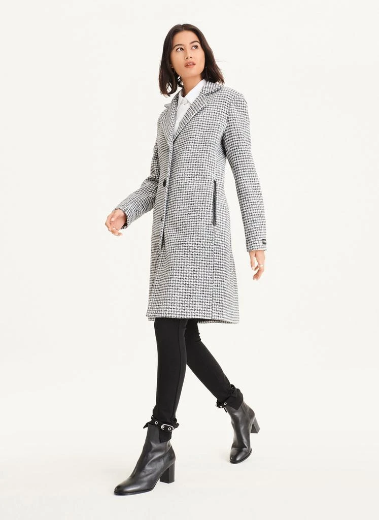 商品DKNY|Plaid Wool Coat,价格¥1208,第2张图片详细描述