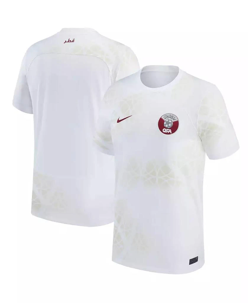 商品NIKE|Men's White Qatar National Team 2022/23 Away Replica Jersey,价格¥705,第2张图片详细描述