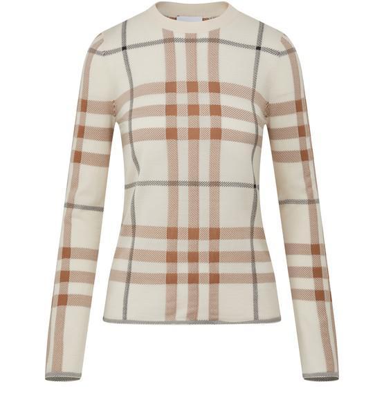 商品Burberry|格纹丝毛混纺针织衫,价格¥7870,第1张图片