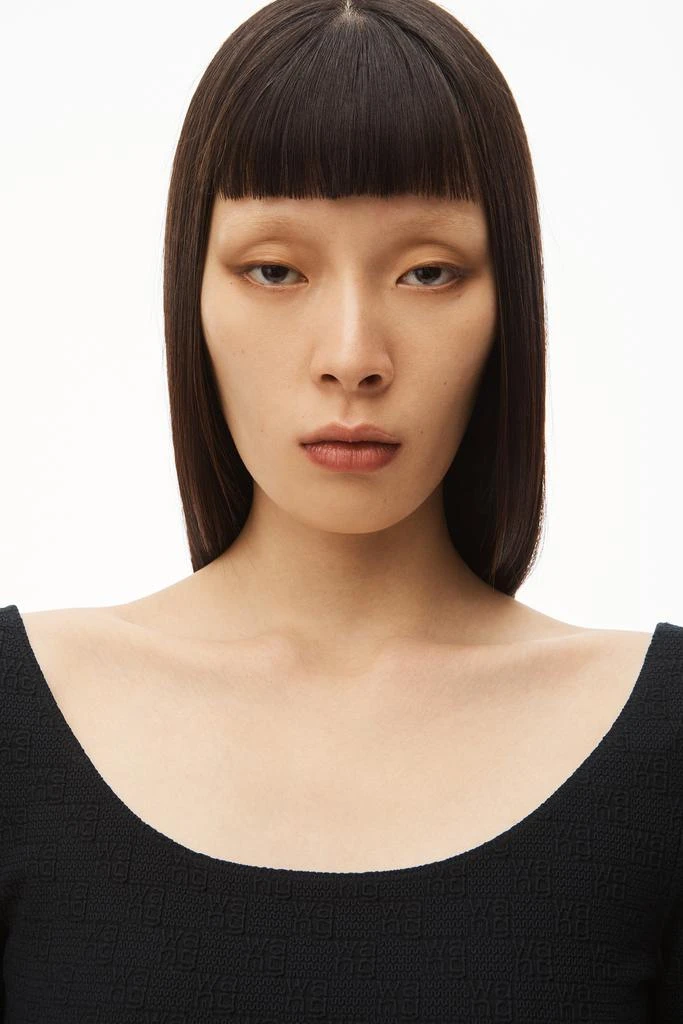 商品Alexander Wang|DRESS IN TEXTURED LOGO JERSEY,价格¥1318,第5张图片详细描述